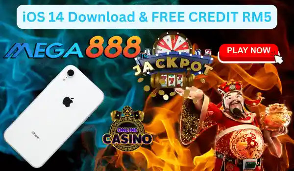 Claim RM5 Credit when you download iOS 14 version of Mega888 on your device!